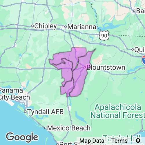 Calhoun County Florida real estate agent mailing area