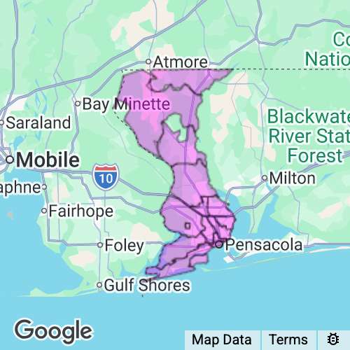 Escambia County Florida real estate agent mailing area