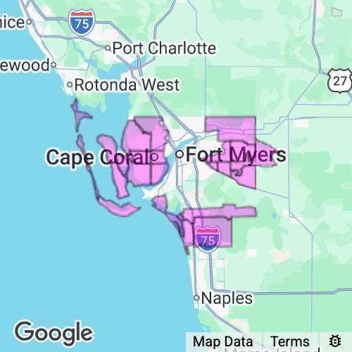 Lee County Florida real estate agent mailing area