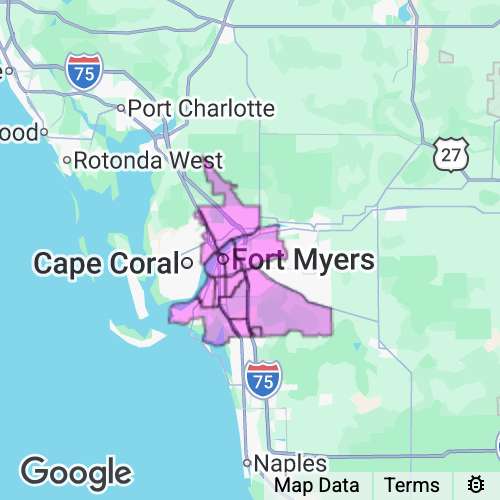 Lee County (Ft Myers) Florida real estate agent mailing area