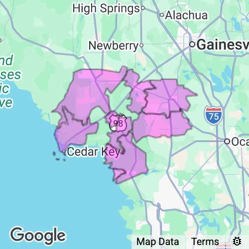 Levy County Florida real estate agent mailing area