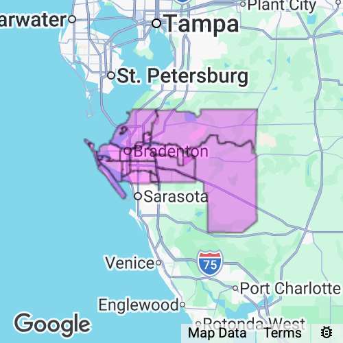 Manatee County Florida real estate agent mailing area