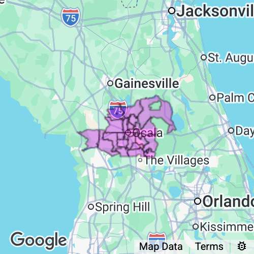 Marion County Florida real estate agent mailing area