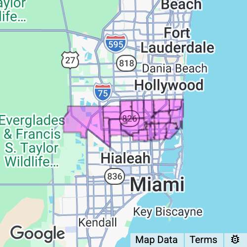 Miami-Dade County (North) Florida real estate agent mailing area