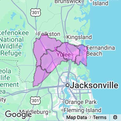Nassau County Florida real estate agent mailing area
