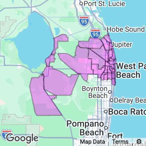 Palm Beach County (North) Florida real estate agent mailing area