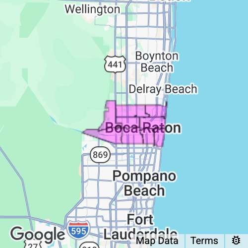 Palm Beach County (Boca Raton) Florida real estate agent mailing area