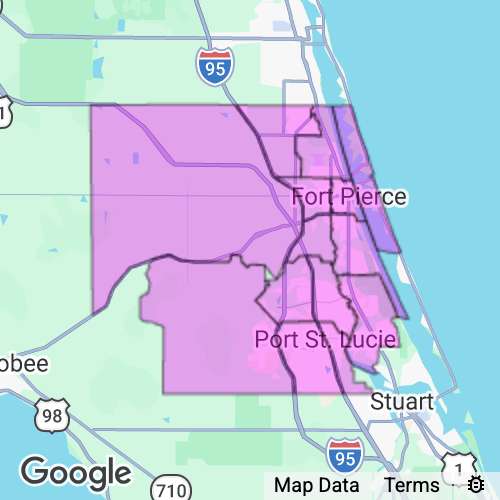 Saint Lucie County Florida real estate agent mailing area
