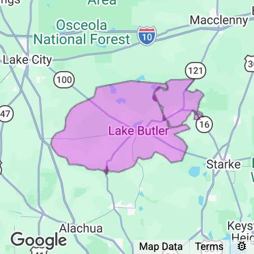 Union County Florida real estate agent mailing area