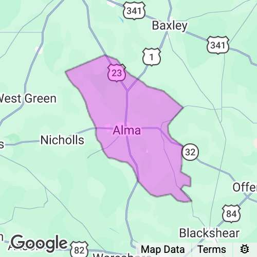 Bacon County Georgia real estate agent mailing area