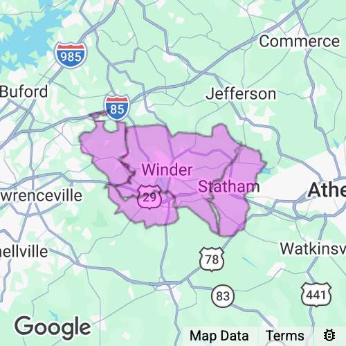 Barrow County Georgia real estate agent mailing area