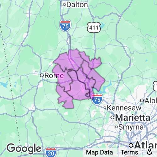 Bartow County Georgia real estate agent mailing area