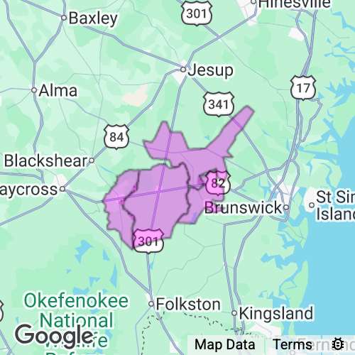 Brantley County Georgia real estate agent mailing area