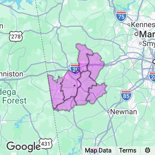 Carroll County Georgia real estate agent mailing area