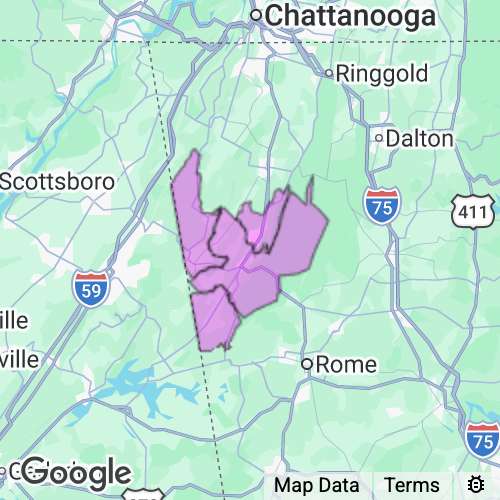 Chattooga County Georgia real estate agent mailing area