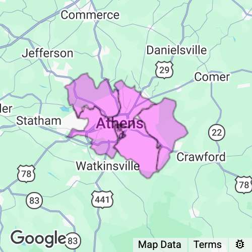 Clarke County Georgia real estate agent mailing area