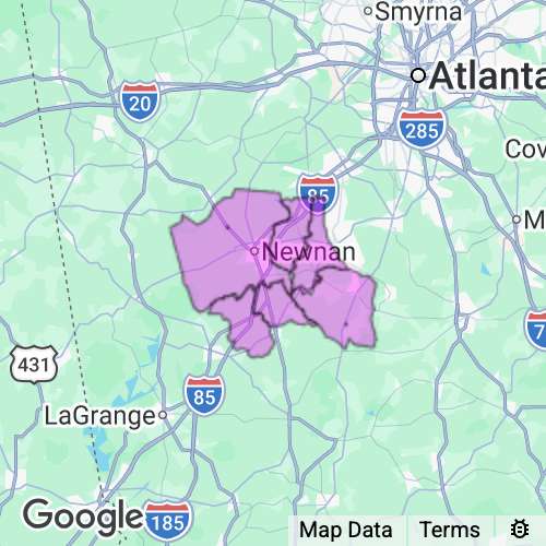 Coweta County Georgia real estate agent mailing area