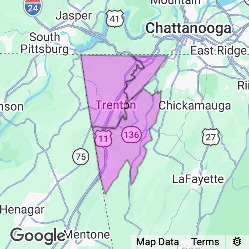 Dade County Georgia real estate agent mailing area