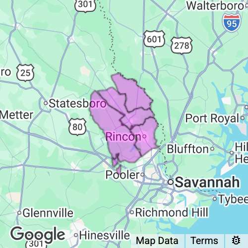 Effingham County Georgia real estate agent mailing area