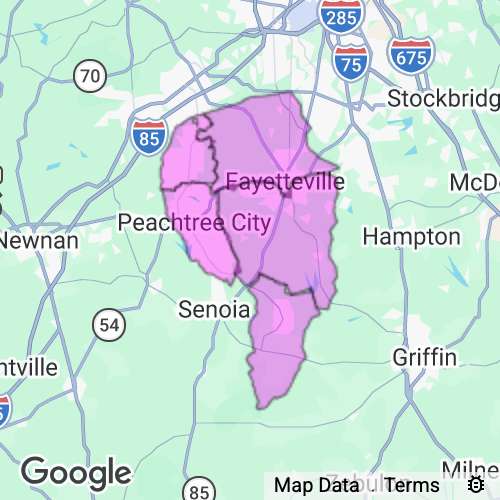Fayette County Georgia real estate agent mailing area