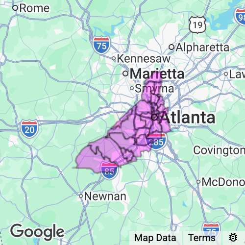 Fulton County (South) Georgia real estate agent mailing area