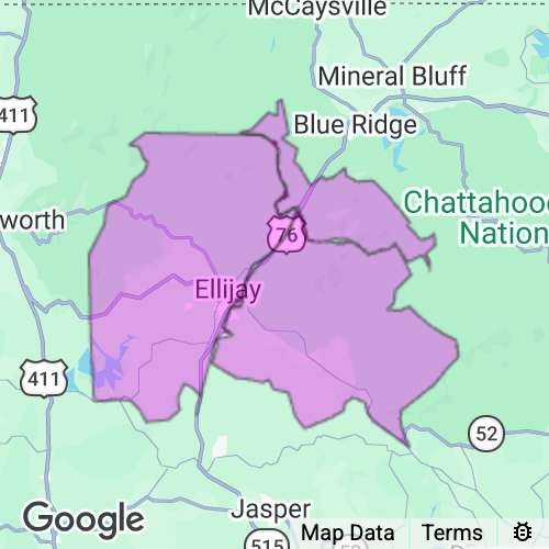 Gilmer County Georgia real estate agent mailing area