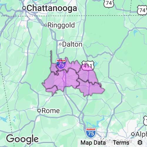 Gordon County Georgia real estate agent mailing area