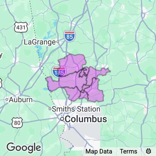 Harris County Georgia real estate agent mailing area