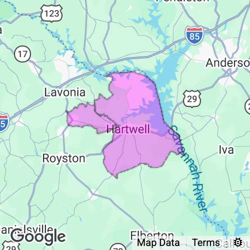 Hart County Georgia real estate agent mailing area