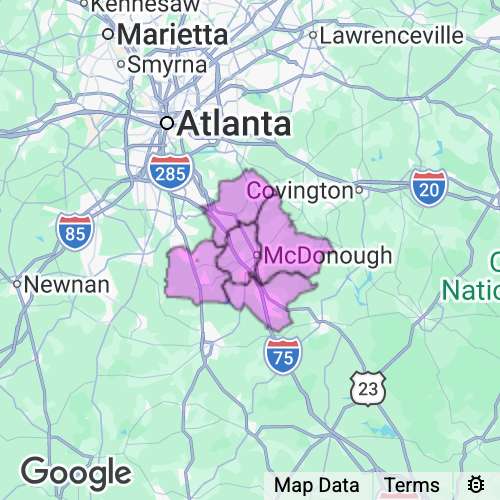 Henry County Georgia real estate agent mailing area