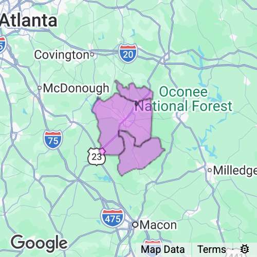 Jasper County Georgia real estate agent mailing area