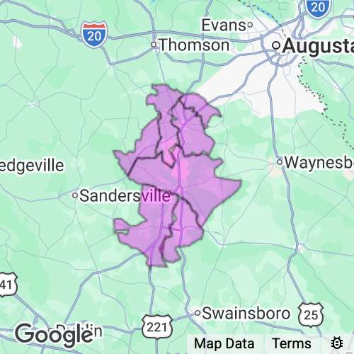Jefferson County Georgia real estate agent mailing area