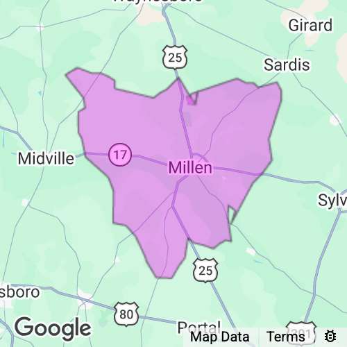 Jenkins County Georgia real estate agent mailing area
