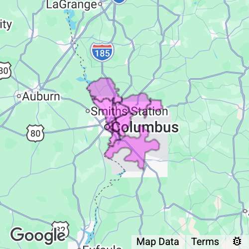 Muscogee County Georgia real estate agent mailing area
