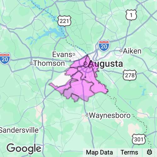 Richmond County Georgia real estate agent mailing area