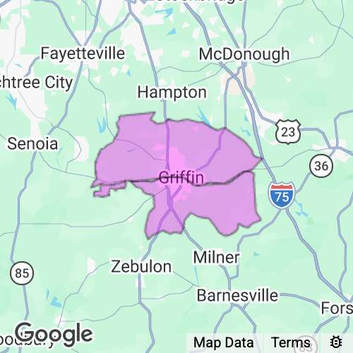 Spalding County Georgia real estate agent mailing area