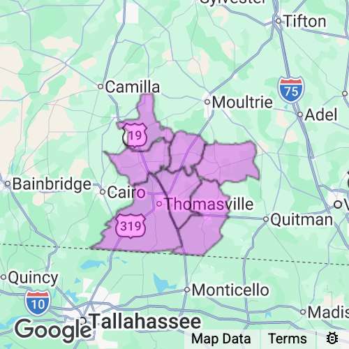 Thomas County Georgia real estate agent mailing area