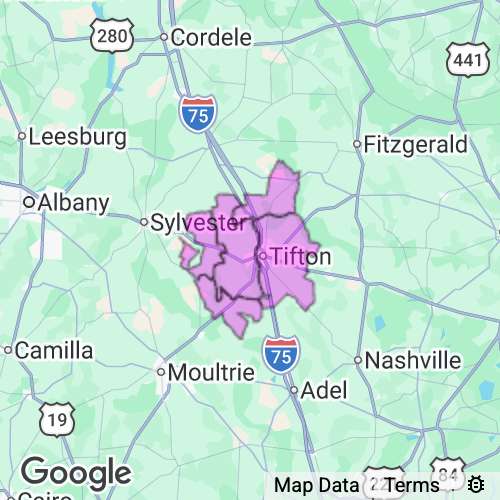 Tift County Georgia real estate agent mailing area