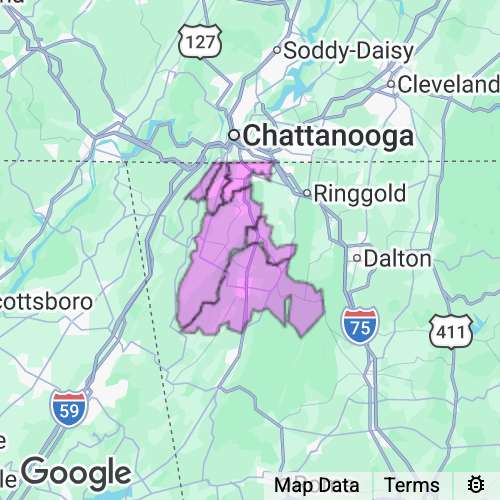 Walker County Georgia real estate agent mailing area