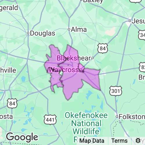Ware County Georgia real estate agent mailing area