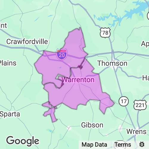 Warren County Georgia real estate agent mailing area