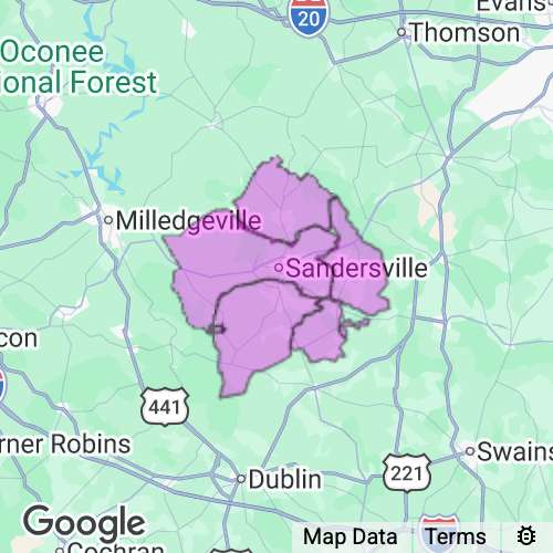 Washington County Georgia real estate agent mailing area