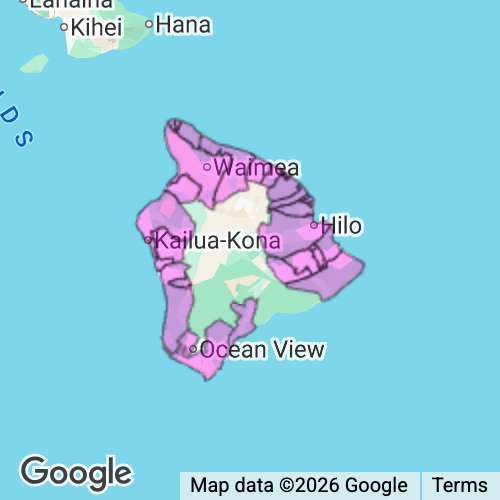 Hawaii County Hawaii real estate agent mailing area