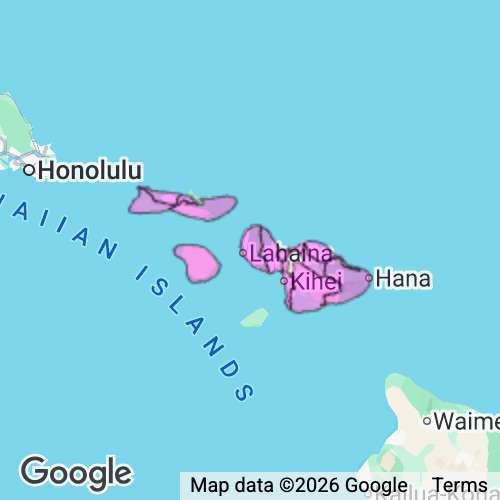 Maui County Hawaii real estate agent mailing area