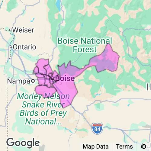 Ada County Idaho real estate agent mailing area