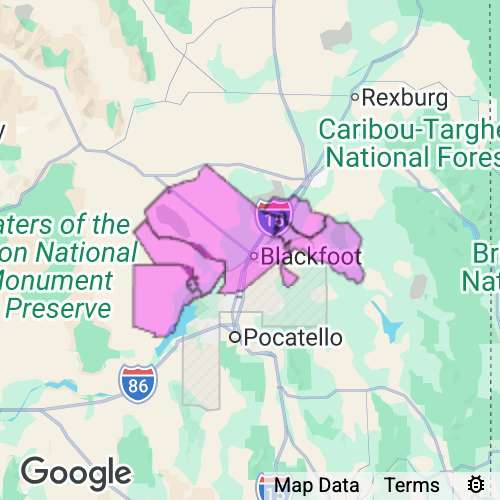 Bingham County Idaho real estate agent mailing area