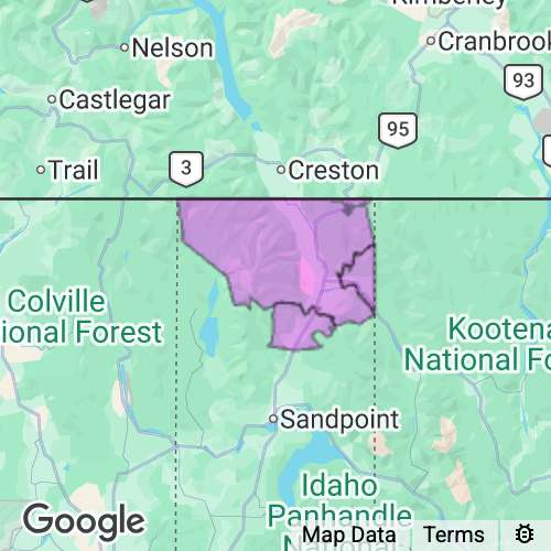 Boundary County Idaho real estate agent mailing area