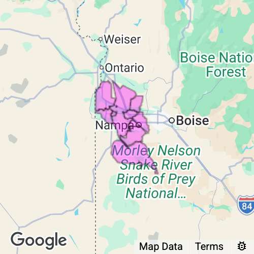 Canyon County Idaho real estate agent mailing area
