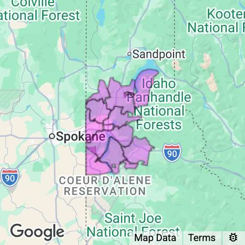 Kootenai County Idaho real estate agent mailing area