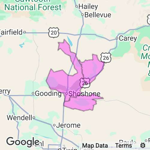 Lincoln County Idaho real estate agent mailing area